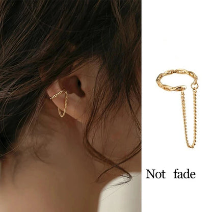 Minimalist No Piercing Ear Cuff Clip Earrings Comfortable - Smarsty