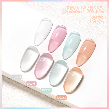 Mtssii 7ml Jelly Gel Polish Translucent Pink Shine - Smarsty