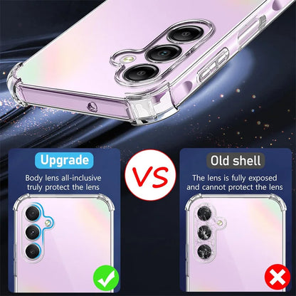 Glass Case With Silicone Cover For A55 Shockproof Design - Smarsty