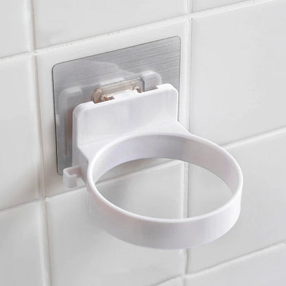 Wall Mounted Hair Dryer Holder Stainless Steel Organizer - Smarsty