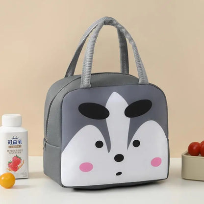Cartoon Insulated Lunch Bag Oxford Cloth Bento Box Kids - Smarsty