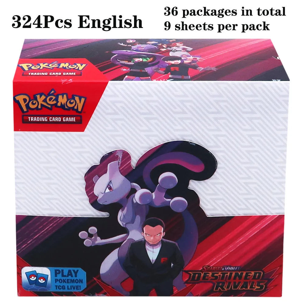 324pcs Pokemon TCG: Sword & Shield-Fusion Strike Booster Display Box (36 Packs) Board Game Card DESTINED RIVALS Stellar Crown - Smarsty