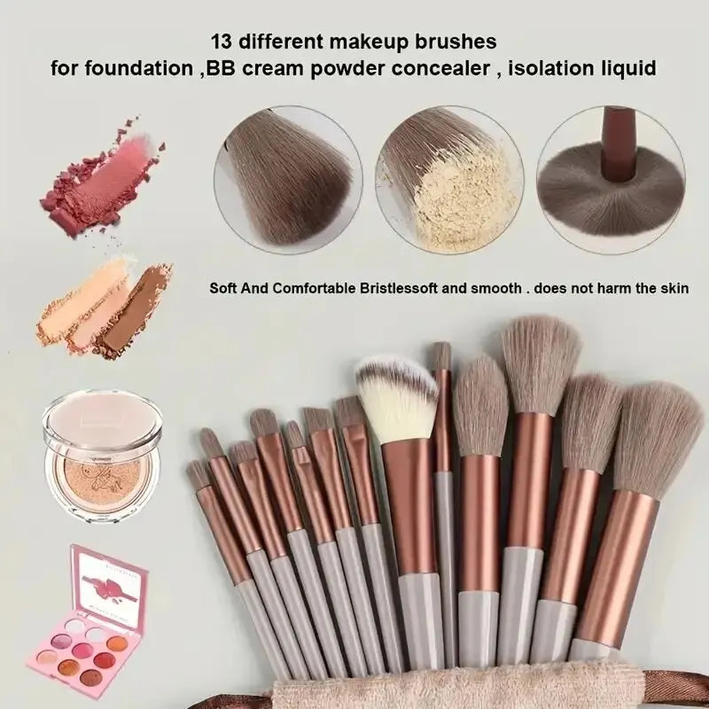 Professional Soft Fluffy Makeup Brush Set for Flawless Application - Smarsty