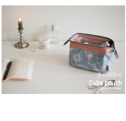 Flamingo Travel Makeup Bag With Large Capacity Organizer - Smarsty