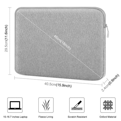 Canvas Laptop Sleeve With Zipper For 15 To 16 Inches