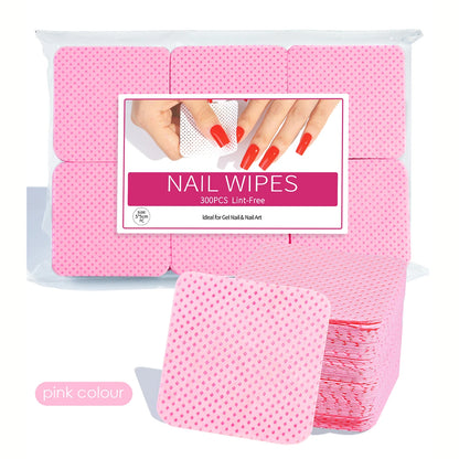 300 Pcs Lint Free Cotton Nail Polish Remover Wipes - Smarsty