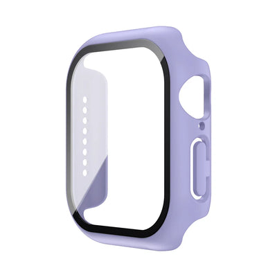 Tempered Glass+Case For Apple Watch 38mm 40mm 41mm 42mm 44mm 45mm 46mm Screen Protector Protective Cover iWatch 10 8 7 9 6 SE 5 - Smarsty