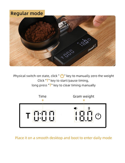Fuego Digital Coffee Scale with Timer Precision - Smarsty