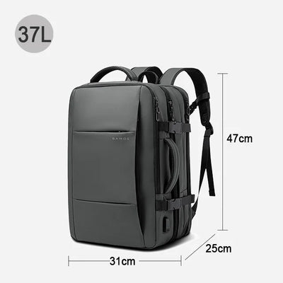 BANGE Expandable Men's Backpack Waterproof 17.3 in Laptop Backpack Man Large Capacity Hiking Travel Bag Male Backpacks for Men - Smarsty