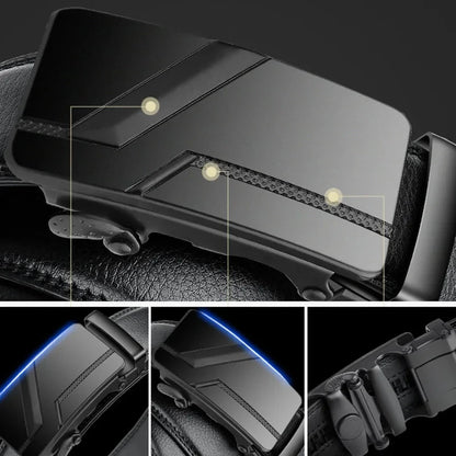 Mens PU Leather Automatic Buckle Belt High Quality - Smarsty