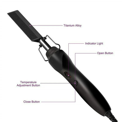 Multi-Functional Electric Hair Straightener and Curler - Smarsty