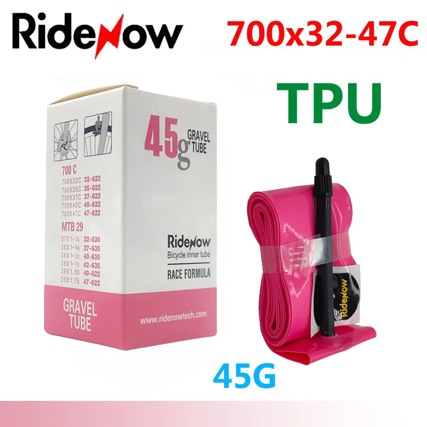 RideNow TPU Bike Inner Tube 700C 700x18 23 25 28 32 35 37 40 47C Road Bicycle Tire MTB Bike Camera 29x1.5 1.75 1.9 pneu aro - Smarsty