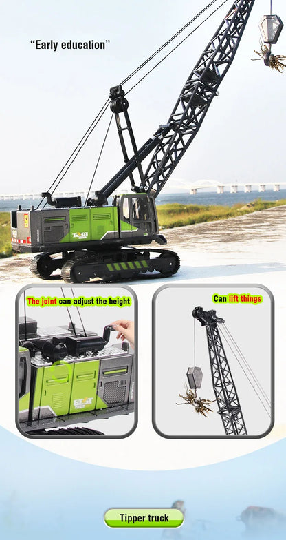 1/50 Model Car Bulldozer Truck Excavator Crane Forklift Construction Engineering Vehicle Toys for Boys Children Educational Toys by Smarsty