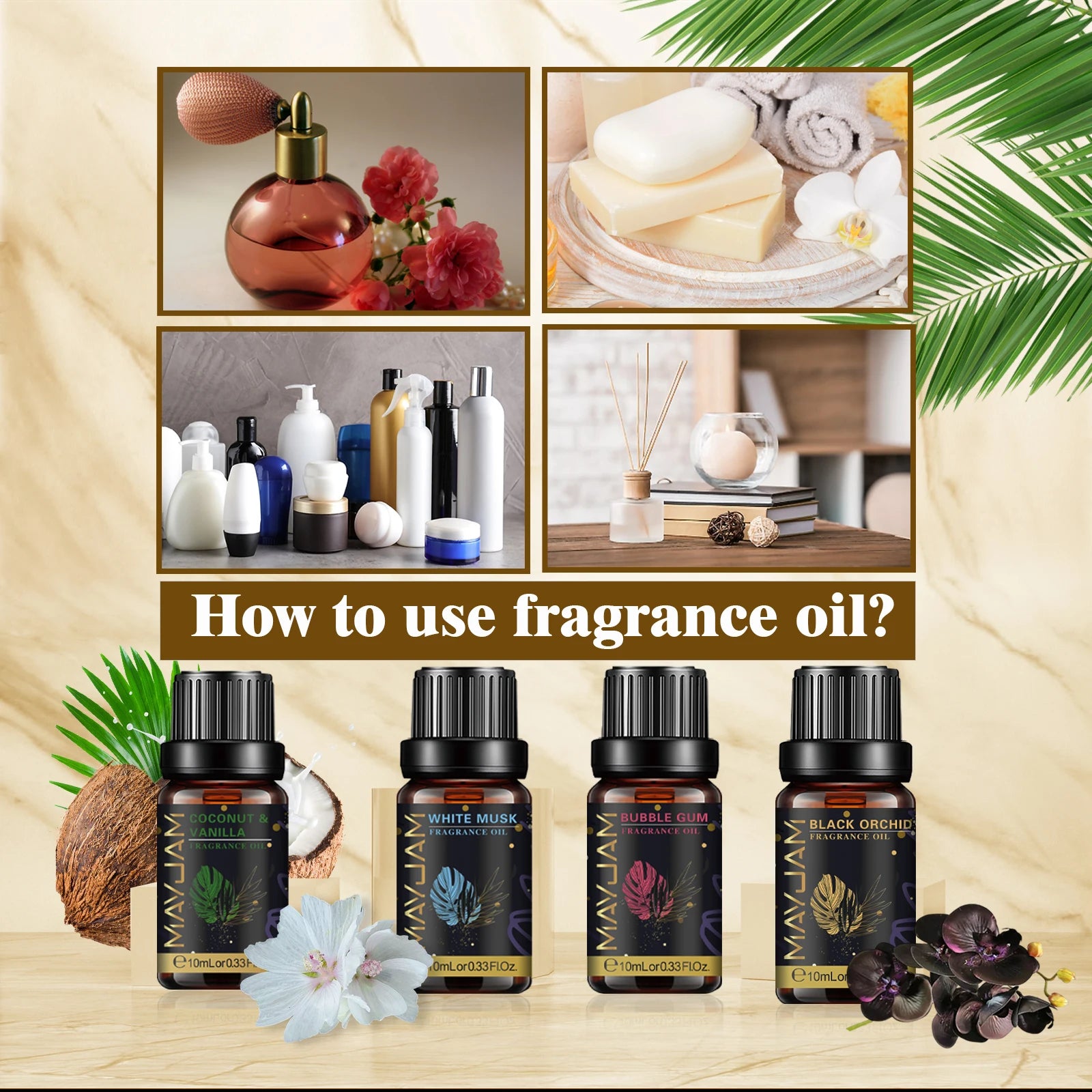 MAYJAM 10ml Fragrance Oil Sea Breeze Relaxing Aroma - Smarsty