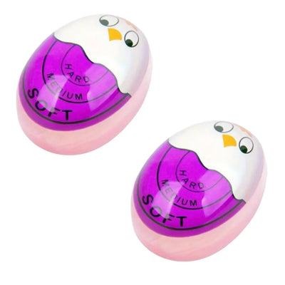 1/2pcs Chick Egg Timer Sensitive Color Change Indicator for Hard Soft Boiled Eggs Cooker Kitchen Gadget for Restaurants Bakeries by Smarsty