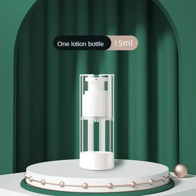 Clear Airless Cosmetic Cream Pump Bottle Travel Size Dispenser - Smarsty