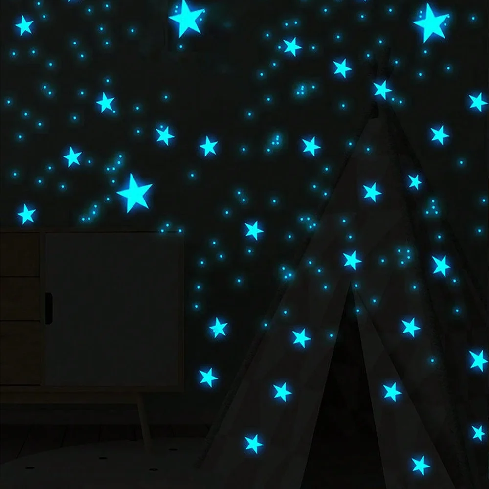 Glow in The Dark Star Wall Stickers for Kids Bedrooms - Smarsty