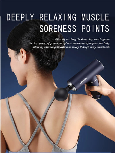 Lenovo Fascia Gun Muscle Relaxation Massager with LED Screen - Smarsty