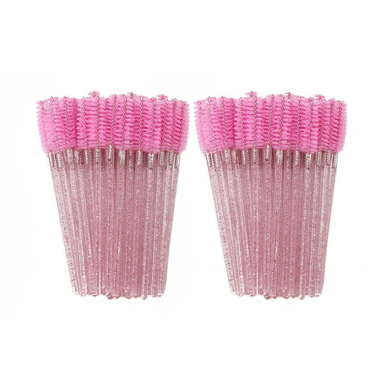 50Pcs Disposable Eyelash Brushes for Makeup Application - Smarsty