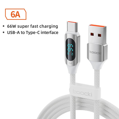 Toocki Type C to Type C Cable 100W PD Fast Charging Charger USB C to USB C Display Cable For Xiaomi POCO F3 Realme Macbook iPad - Smarsty