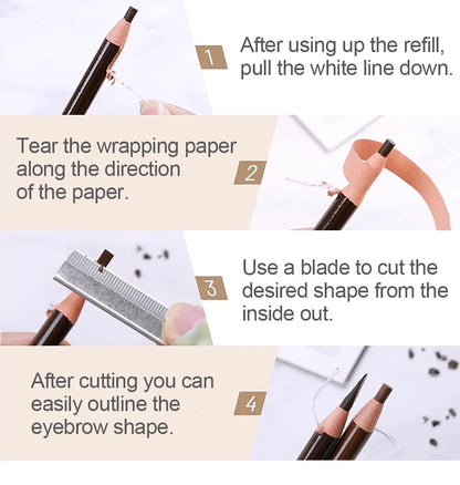 5pcs Waterproof Microblading Eyebrow Pencil Set - Smarsty