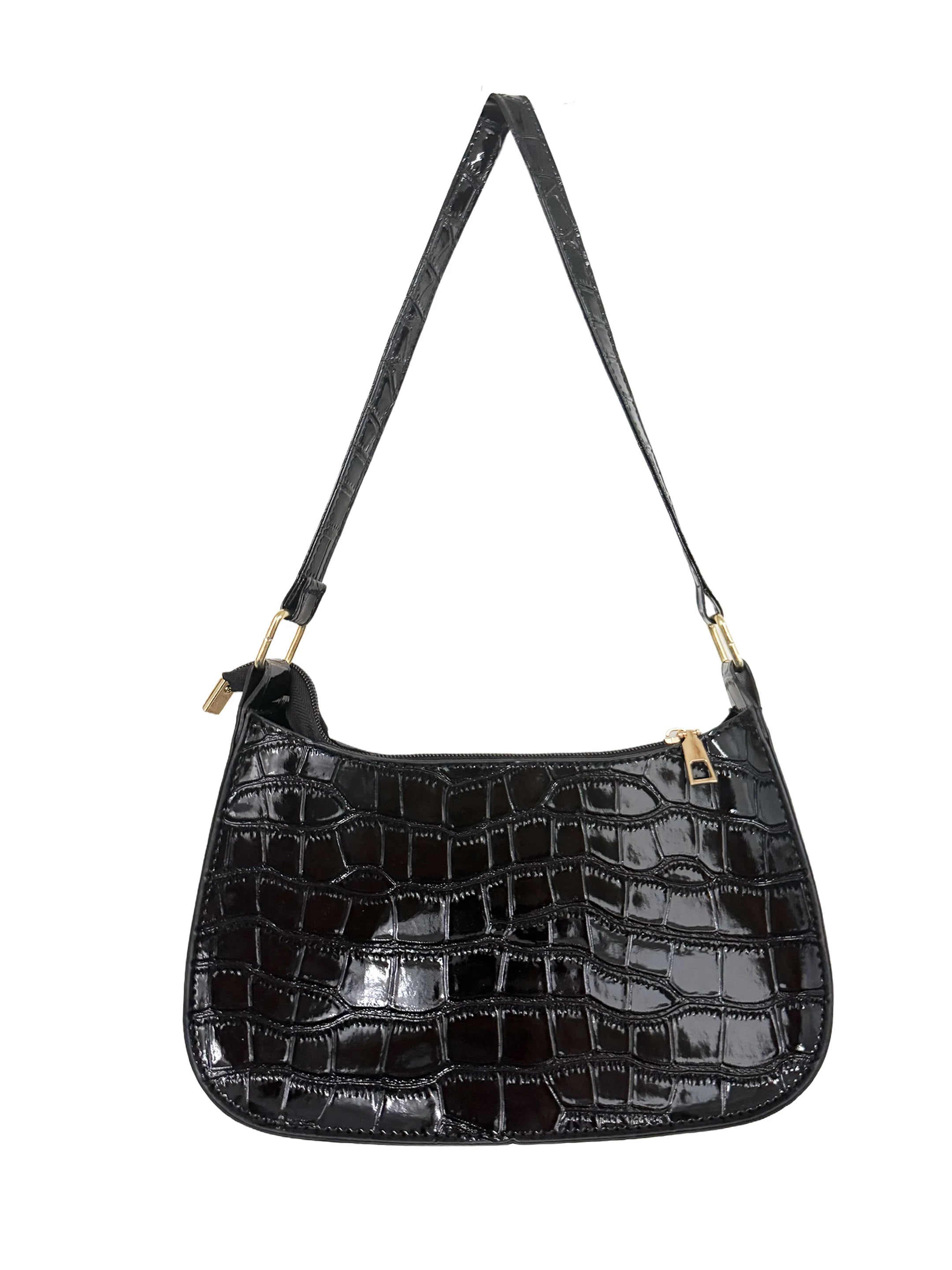 Vintage Patent Leather Shoulder Bag For Women Designer - Smarsty