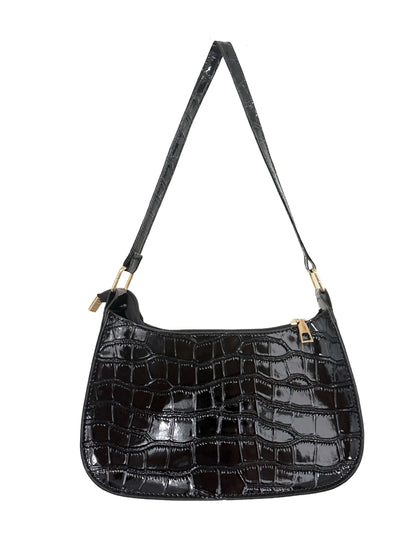 Vintage Patent Leather Shoulder Bag For Women Designer - Smarsty