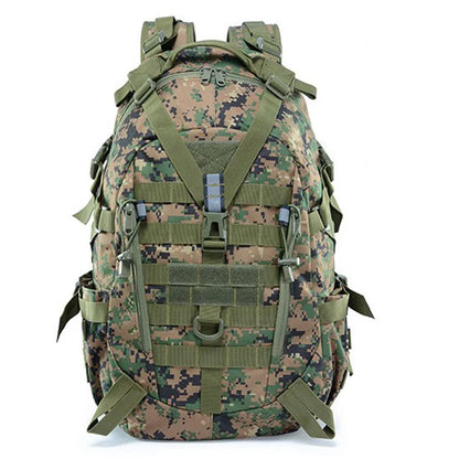 40L Tactical Backpack for Men Camping Hiking Backpacks Reflective Outdoor Travel Bags Survival Molle Climbing Rucksack Bag - Smarsty