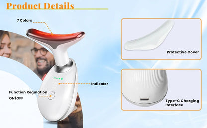 7 Colors Anti Wrinkle Facial Massager for Skin Tightening - Smarsty