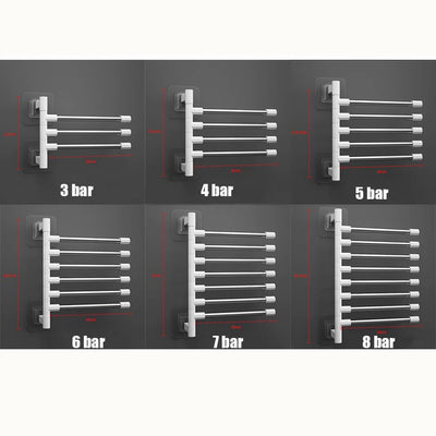 Rotatable Space Saving Aluminum Towel Rack Hanger - Smarsty