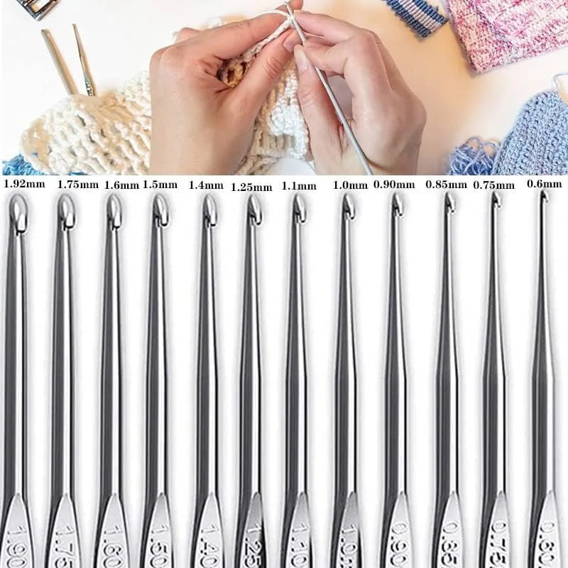 Portable Crochet Knitting Set with 59 Pieces and Storage Bag - Smarsty