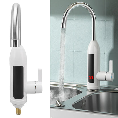 3000W Instant Heating Faucet Water Heater Faucet IPX4 ABS Tankless Stainless Steel Kitchen Heating Tap for Home