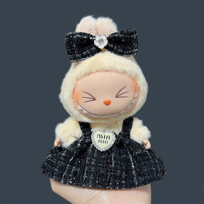For 17cm Labubu Plush Doll Skirt- Adorable Skirt Set for DIY Clothes Accessories Gift by Smarsty