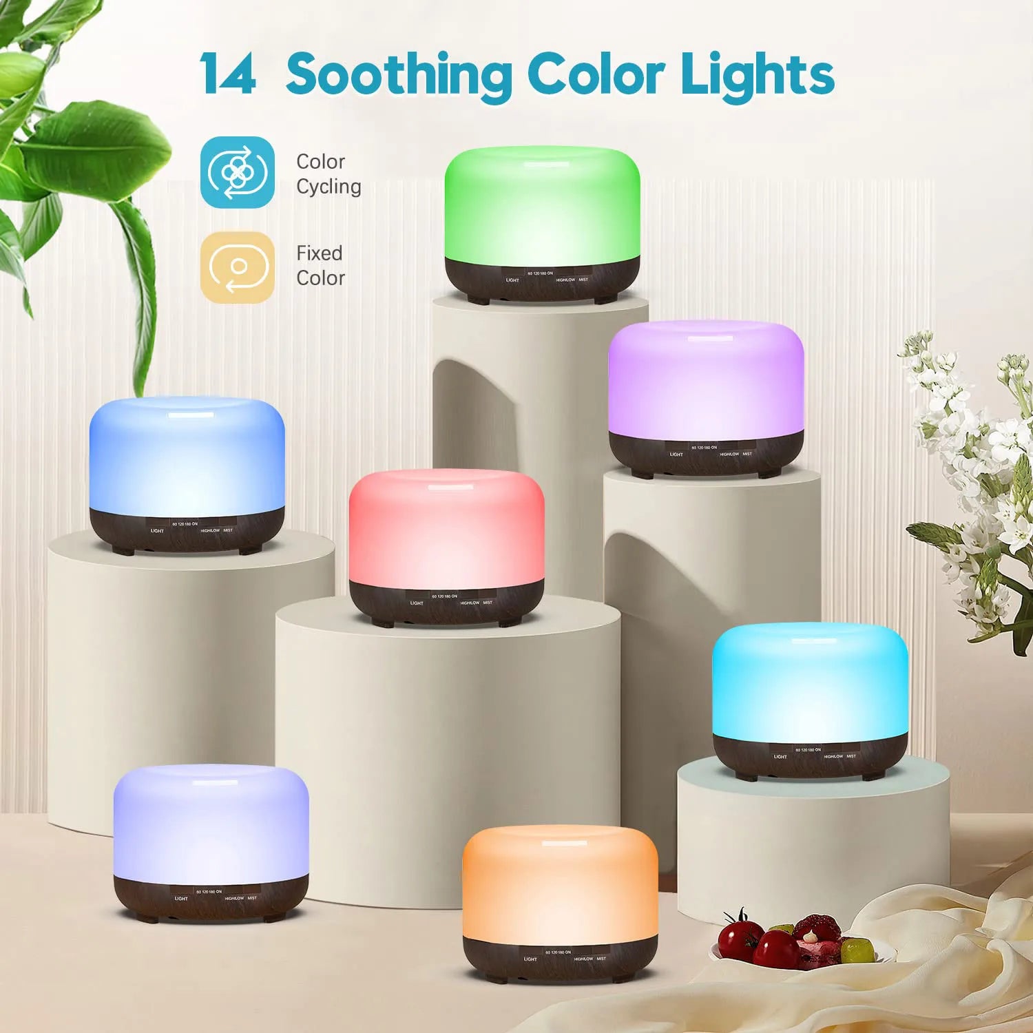500ML Aroma Diffuser with Remote Control for Home - Smarsty