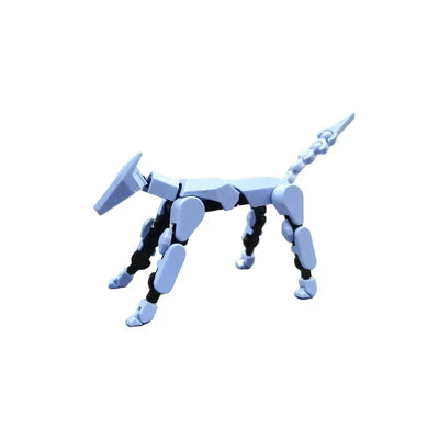 DIY Luminous T13 Multi-Jointed Movable Shapeshift Robot 3D Printed Mannequin Lucky robot and dog Action Figures Toys kids Gifts - Smarsty