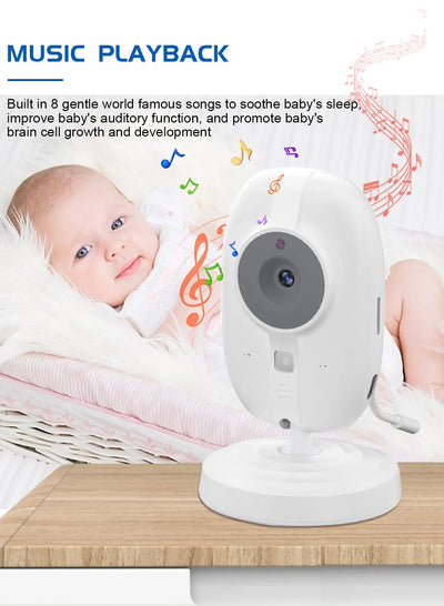 Cdycam New 3.5 inch Wireless Video Baby Monitor Night Vision Temperature Monitoring 2 Way Audio Talk Baby Nanny Security Camera by Smarsty