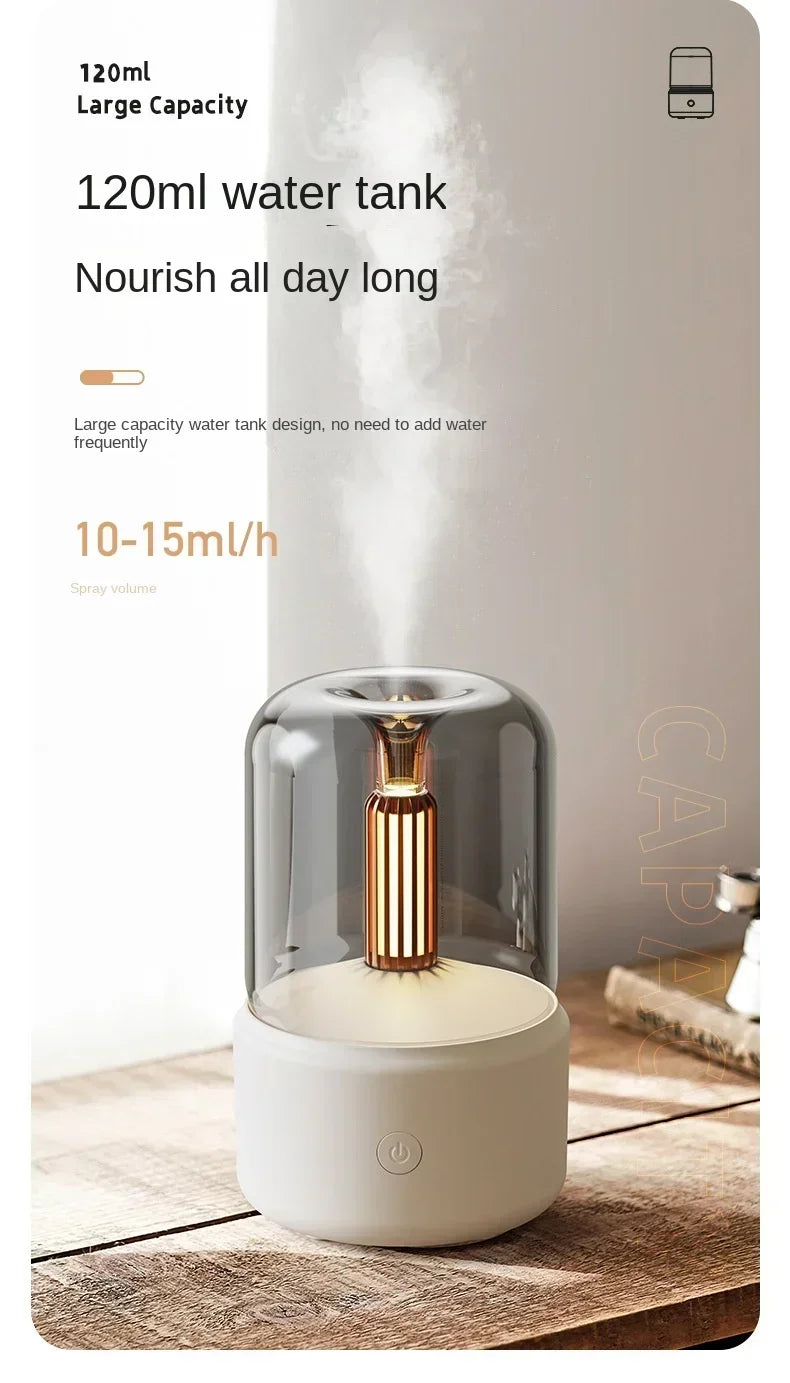 Candlelight Aromatherapy Humidifier for Home Office - Smarsty