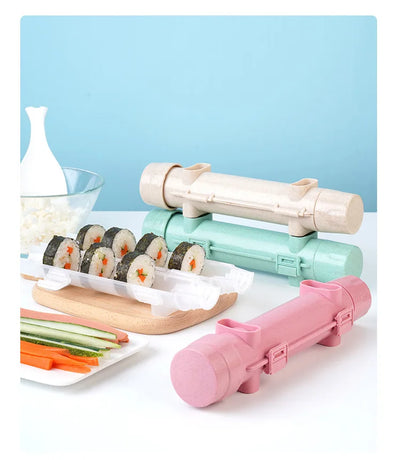 DIY Cylinder Sushi Making Machine Quick Sushi Bazooka Japanese Rolled Rice Meat Mold Rice Ball Mold  Kitchen Bento Accessories - Smarsty
