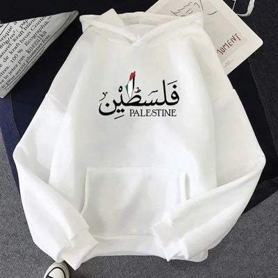 Palestine Hoodie Fashion Women Harajuku Aesthetic Graphic Palestina Hoodies Classic Unisex Vintage Hooded Pullovers Sweatshirts - Smarsty