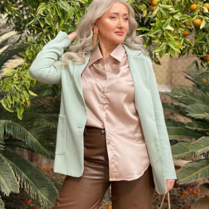 Autumn Fashion Button Up Shirt Spring Vintage Blouse Women White Lady Long Sleeves Female Loose Streetwear Shirts Design Tops - Smarsty
