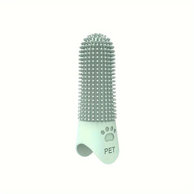 Soft Silicone Dog Toothbrush 360° Finger Toothbrush for Dogs Cats Durable Pet Finger Brush Tooth Cleaning Tool for All Breeds