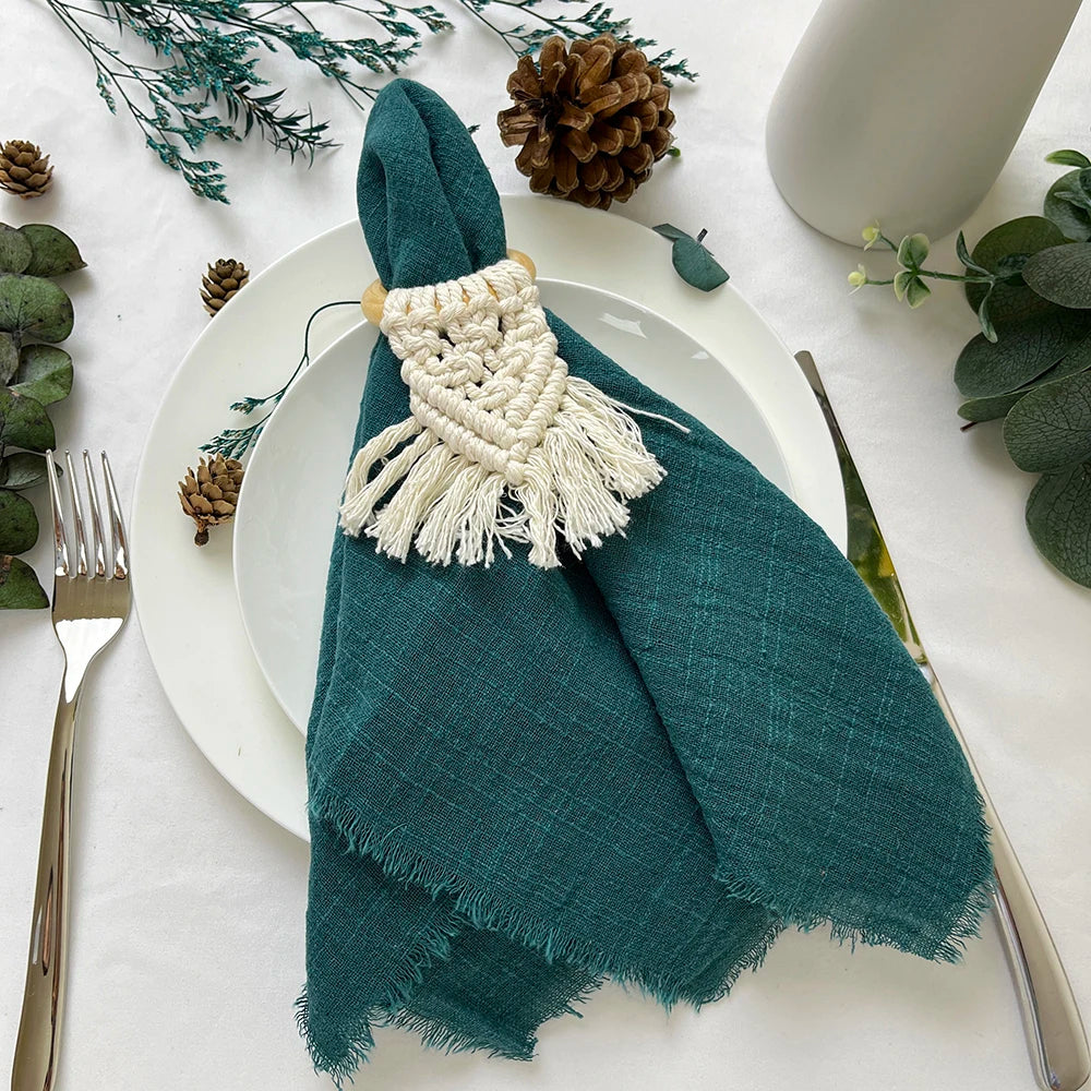 Reusable Cotton Wedding Napkins for Rustic Table Decor - Smarsty