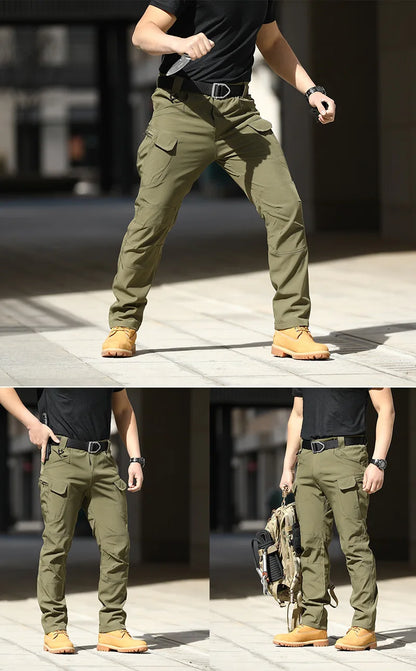 Spring-Autumn Outdoor Stretch Water-Resistant Hiking Trousers - Wear-Resistant Desert Camouflage Tactical Military Utility Pants
