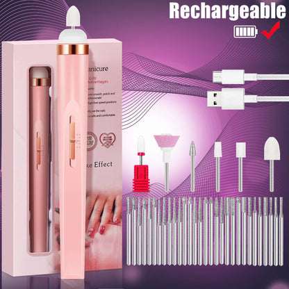 Portable 5 in 1 Electric Nail Drill Set for Professional Manicures - Smarsty