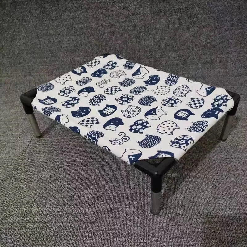 Portable Elevated Dog Bed with Washable Fabric - Smarsty