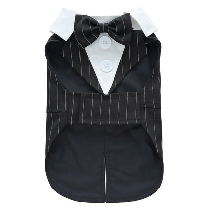 Formal Tuxedo Dog Costume for Weddings and Events - Smarsty