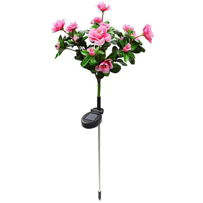 Waterproof LED Solar Azalea Flowers Lamp for Outdoor Decor - Smarsty