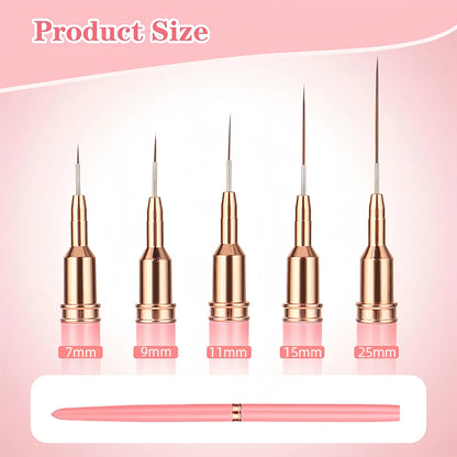 Professional Nail Art Liner Brush Set for Precision Painting - Smarsty