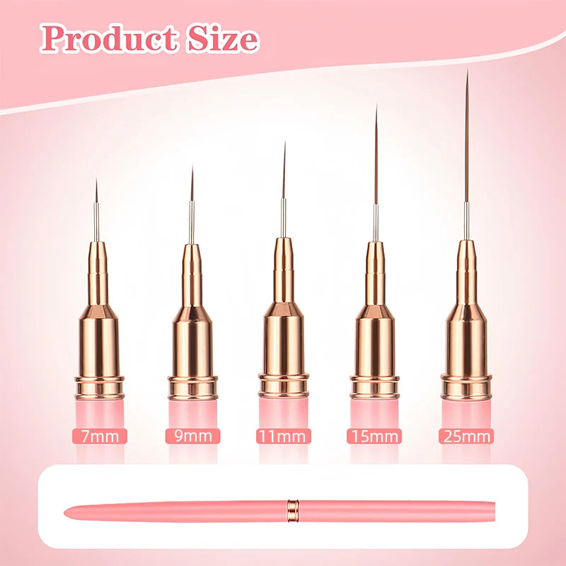 Professional Nail Art Liner Brush Set for Precision Painting - Smarsty