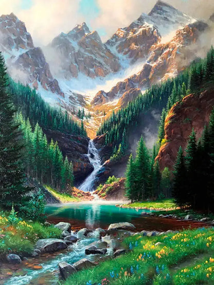 Handmade Diamond Painting Tree Landscape Home Decor - Smarsty